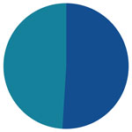 Pie chart depicting Blueprint Conservative Strategy baseline asset allocation