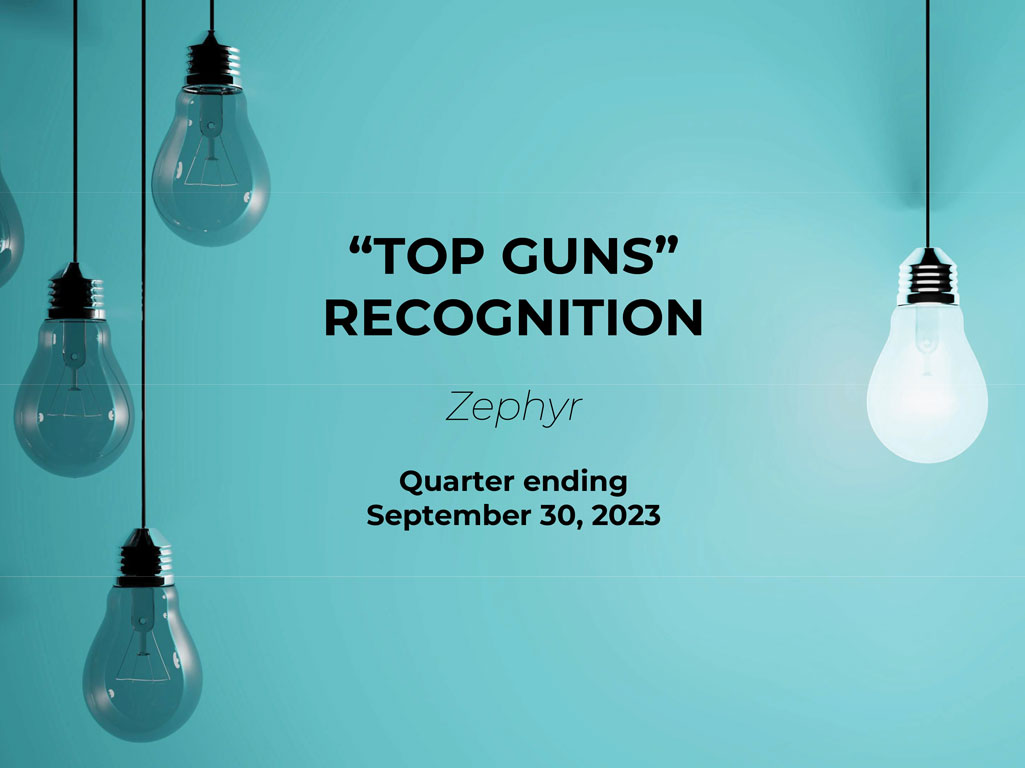 Top Guns Awards for Q3’23
