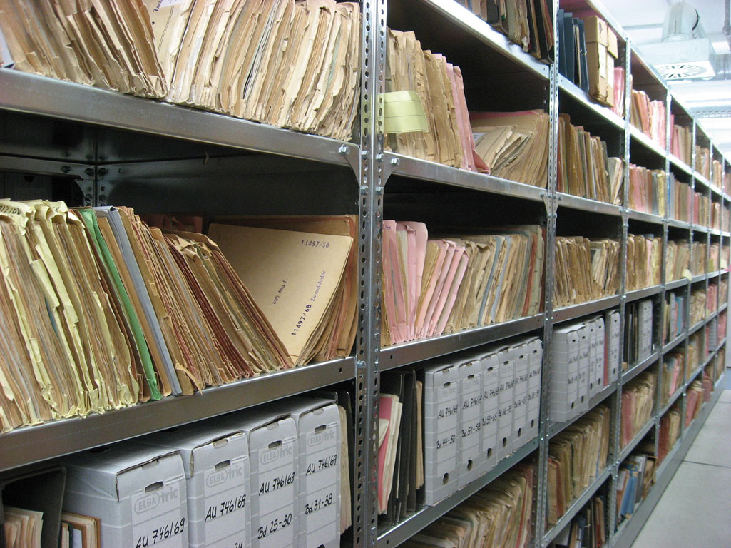 Storage area for historic files